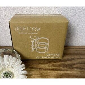 UPLIFT Desk Clamp On Cup Holder ACC077 and Austin TX Tumbler PRM006 New In Box